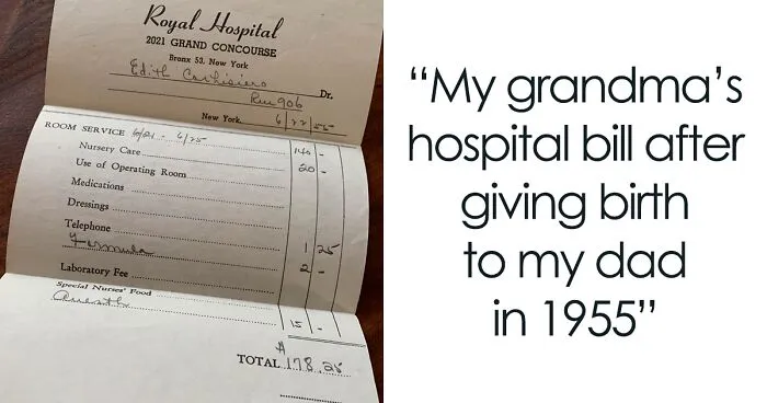 People Are Sharing Medical Bills From The 20th Century To Show Just How Out-Of-Hand Prices Are Now (30 Pics)