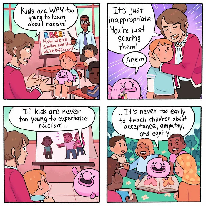 "Blobby And Friends": 35 Comics That Masterfully Address The Social Injustice Ingrained In Everyday Life