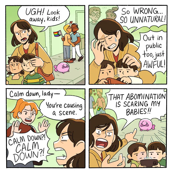"Blobby And Friends": 35 Comics That Masterfully Address The Social Injustice Ingrained In Everyday Life