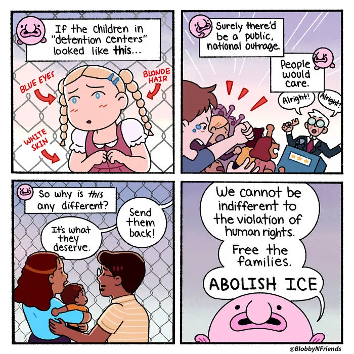 "Blobby And Friends": 35 Comics That Masterfully Address The Social Injustice Ingrained In Everyday Life