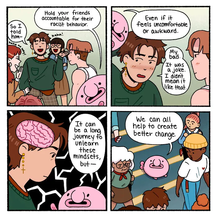 "Blobby And Friends": 35 Comics That Masterfully Address The Social Injustice Ingrained In Everyday Life