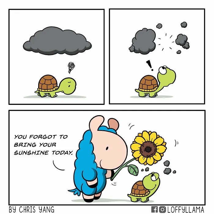 My 23 New Wholesome And Positive Comics About A Blue Llama