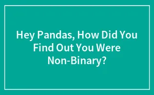 Hey Pandas, How Did You Find Out You Were Non-Binary? (Closed)