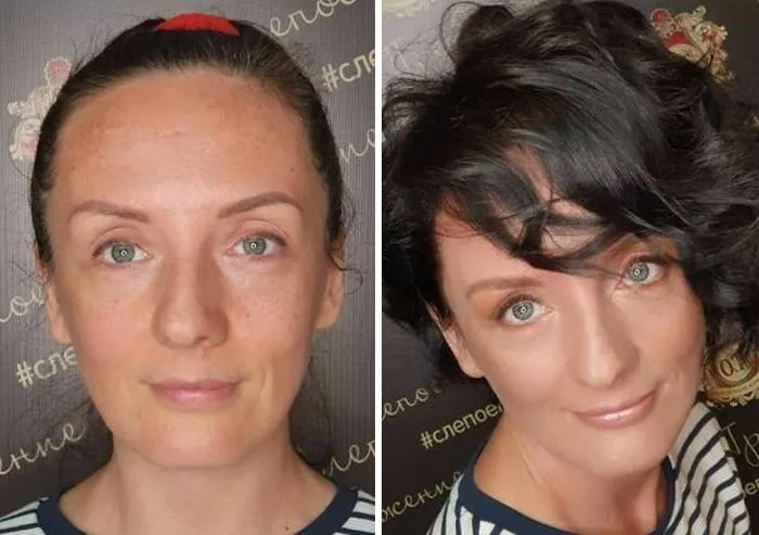 30 Women Who Were Up For A 'Blind' Makeup And Hair Transformation By This Russian Stylist Duo (New Pics)