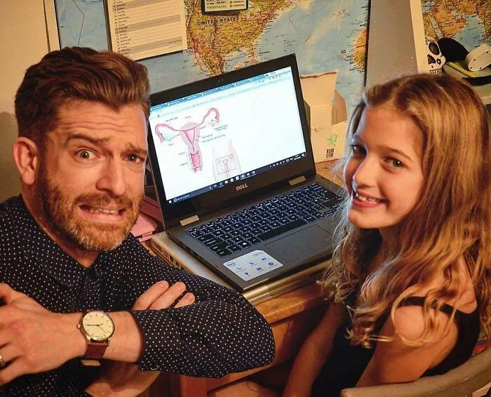 Este padre de 4 hijas se niega a "endulzar" sus fotos de Instagram y cada vez tiene más seguidores (nuevas fotos)