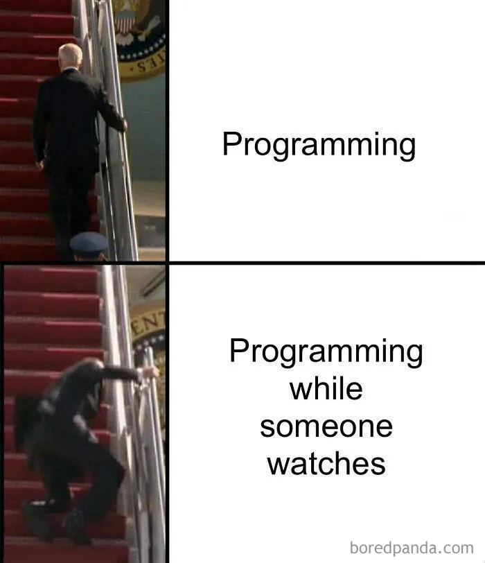 When Someone Watches Me Code