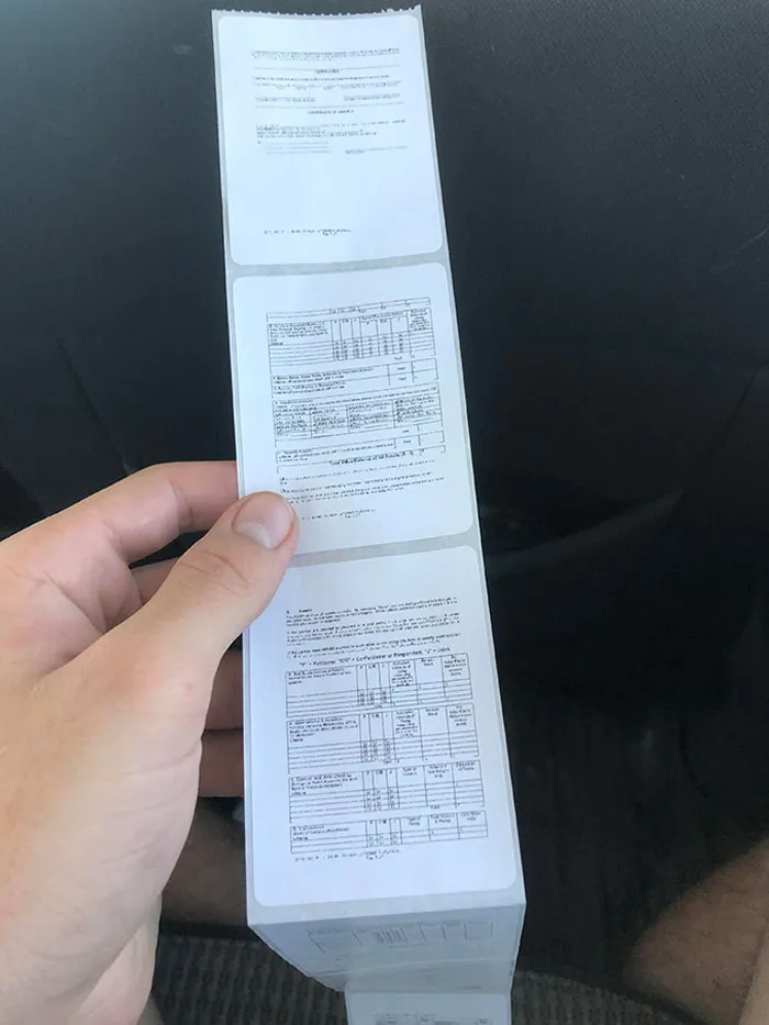My Mom Accidentally Printed Her Divorce Papers On Stickers