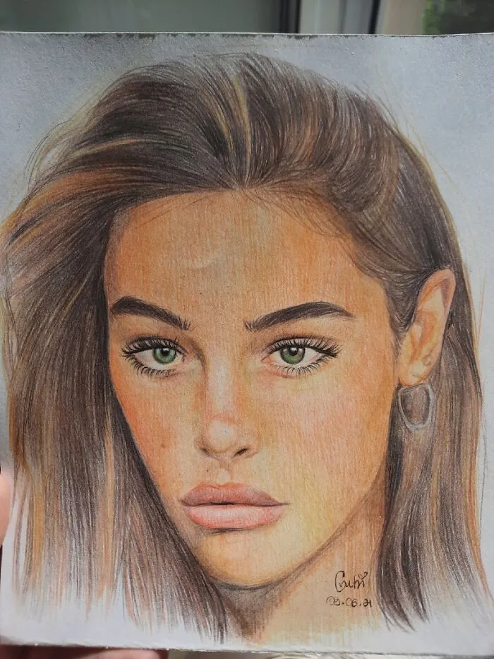 I Draw Portraits Of People Using Pencils And Watercolors, Here Are My Best 70 Works