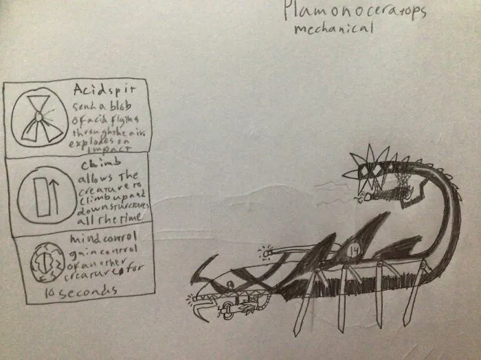 Okay, I’ll Start. This Is A Drawing Of A Character From A Game I Like Called Jurassic Monster World