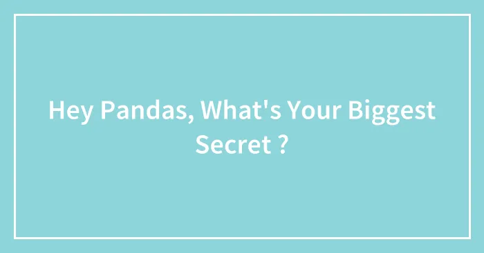 Hey Pandas, What's Your Biggest Secret ?