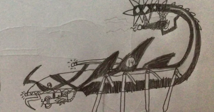 Hey Pandas, I Challenge You To Post Your Best Drawing Of A Robot (Closed)