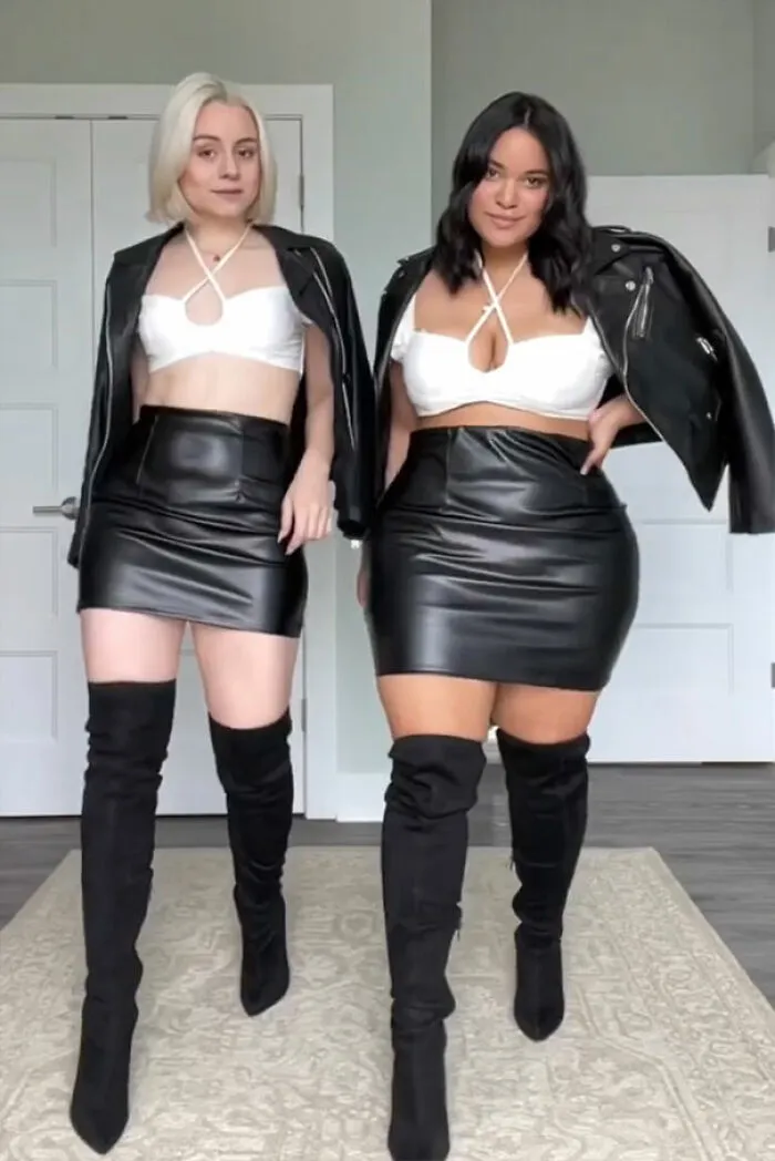 2 Amigas muestran cómo les queda la misma ropa en sus distintos tipos de cuerpo (30 nuevas fotos)