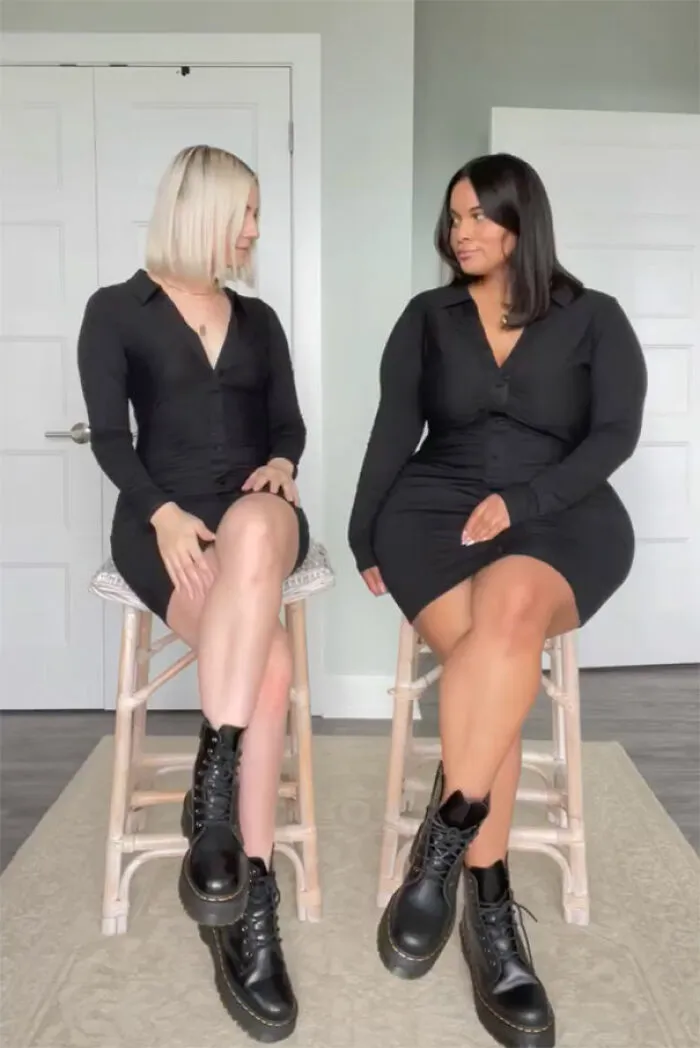 Two Friends Demonstrate How The Same Outfit Looks On Their Different Body Types (30 New Pics)