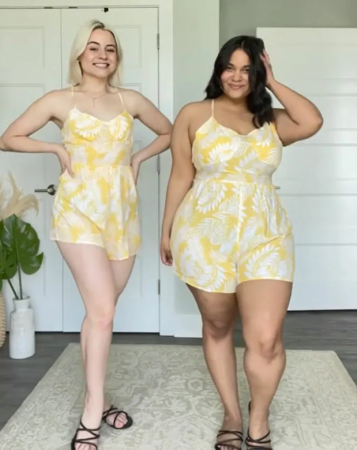 Two Friends Demonstrate How The Same Outfit Looks On Their Different Body Types (30 New Pics)