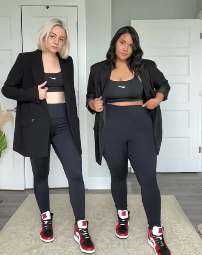 2 Amigas muestran cómo les queda la misma ropa en sus distintos tipos de cuerpo (30 nuevas fotos)