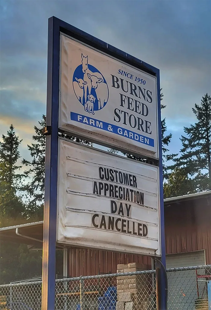 Día de apreciación al cliente cancelado