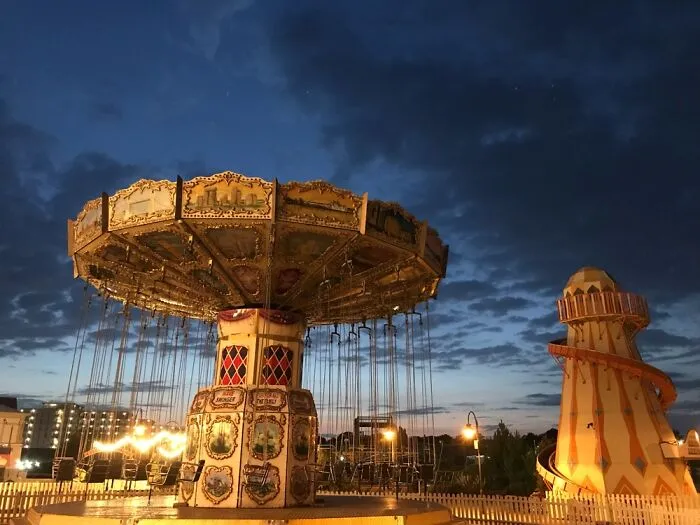 Fairground At Dusk