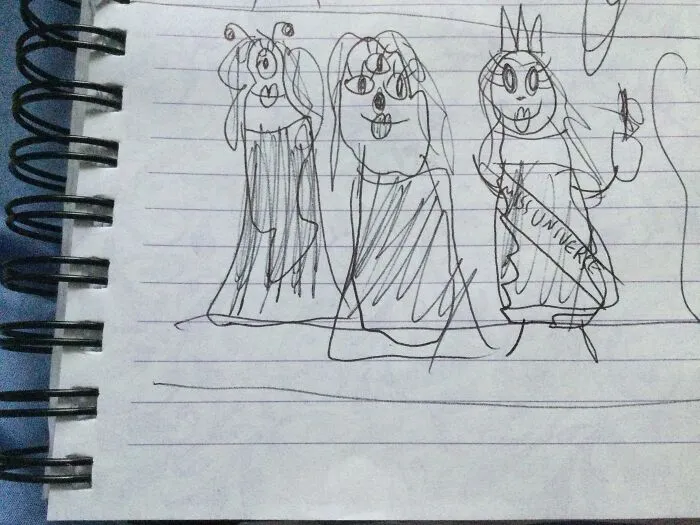 “Interplanetary Miss Universe Pageant” I Drew From A Prompt On Artprompts.org