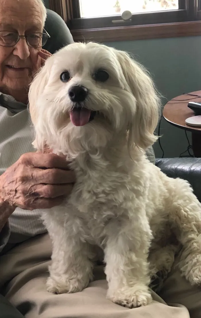Cooper Loves His Visits With Grandpa
