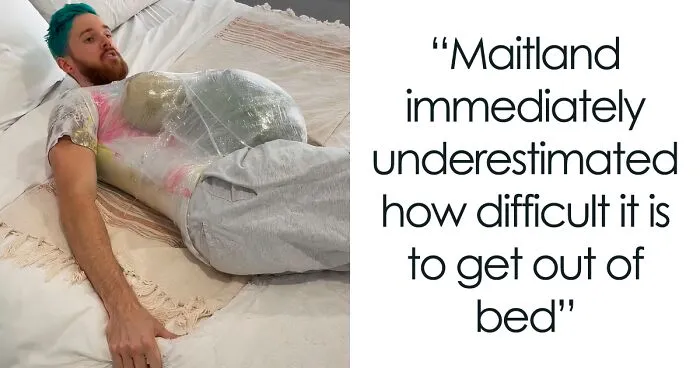 Overconfident Dad Tries Being Pregnant For A Day, Struggles Miserably