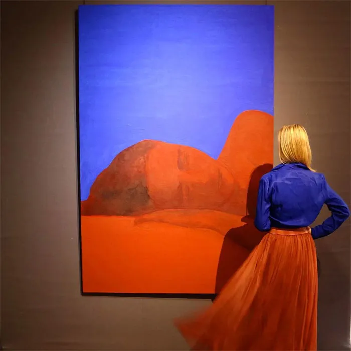 Christine Safa: Visage Ocre II, 2019