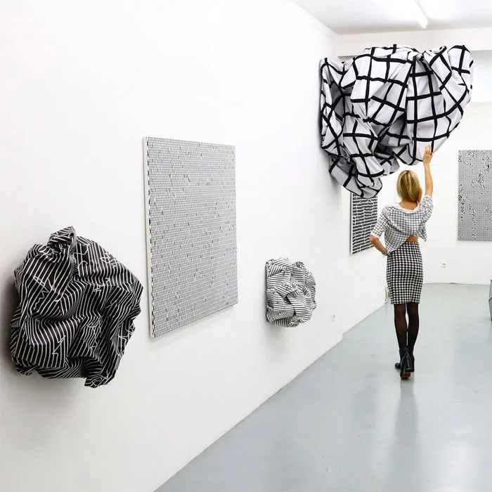 Esther Stocker: Sculptures And Paintings