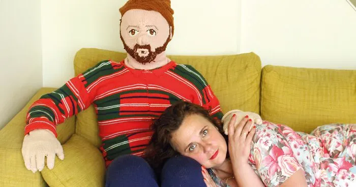 I Knitted A Son And Husband For Myself As A Joke And People Thought It Was Real