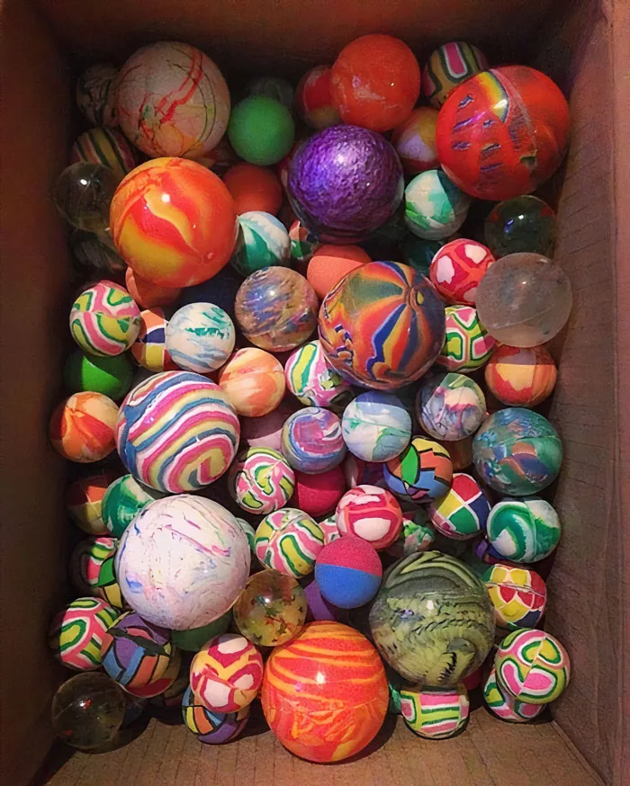 These Bouncy Balls You Got From Quarter Vending Machines And Arcades