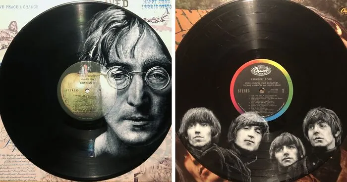 I Paint Portraits Of Popular Figures On Vinyl Records, Here Are 29 Of Them (New Pics)