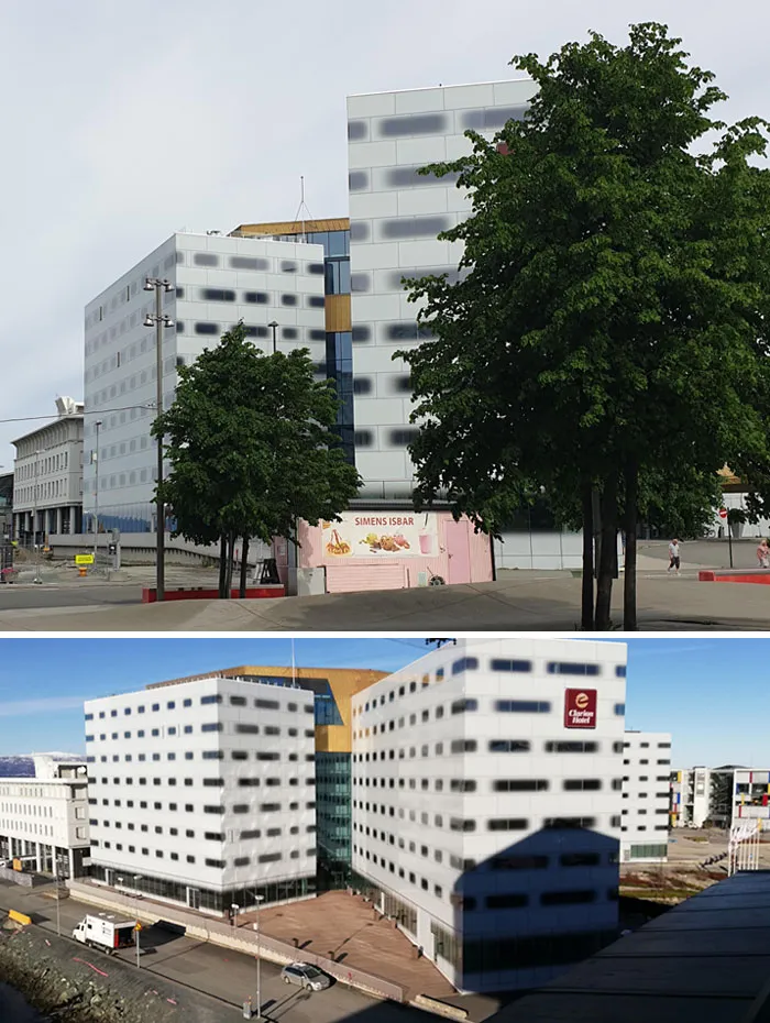 Buildings Look Like They Haven't Fully Rendered In