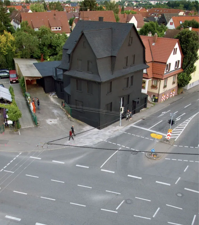 Una casa negra en Alemania