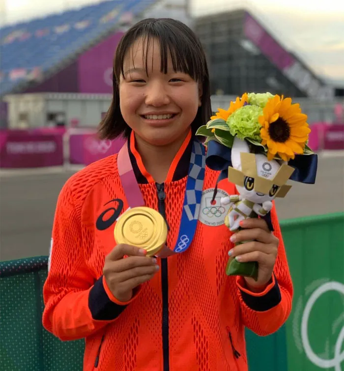 Momiji Nishiya (13) From Japan Is The First Gold Medallist In Women’s Street Skateboarding