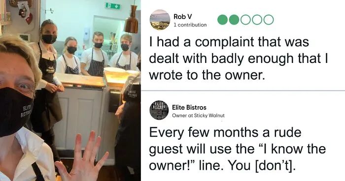 Restaurant Owner Puts Entitled Customer In Their Place With A Mic-Drop Response To Their Bad Tripadvisor Review