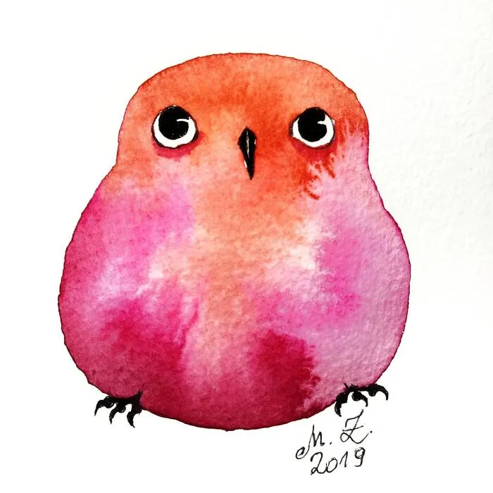 I Painted My First Owl 5 Years Ago, And Haven't Been Able To Stop Since (54 Pics)