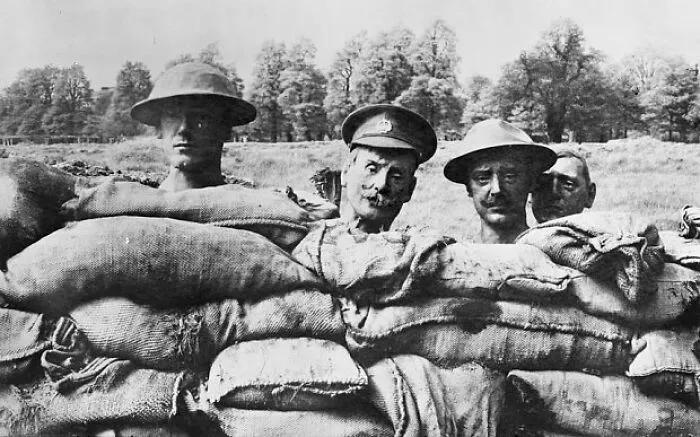 Some Paper Mache Heads From The First World War