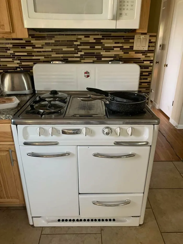 My Grandmothers Wedgewood Oven. At Least 70 Yrs Old