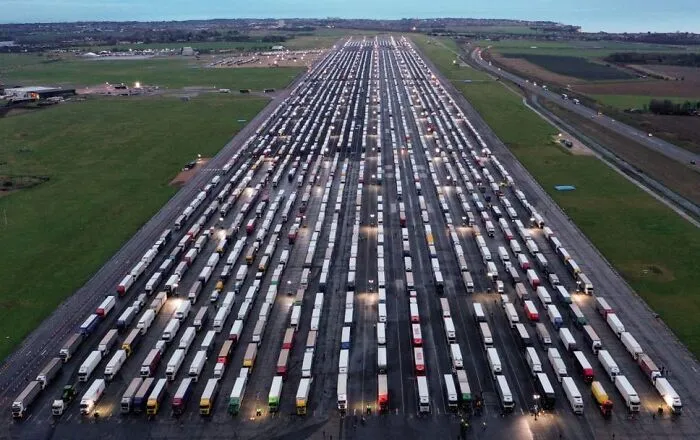 This Is Not The Queue For The Dover Ferry. This Is The Queue For The Queue For The Dover Ferry