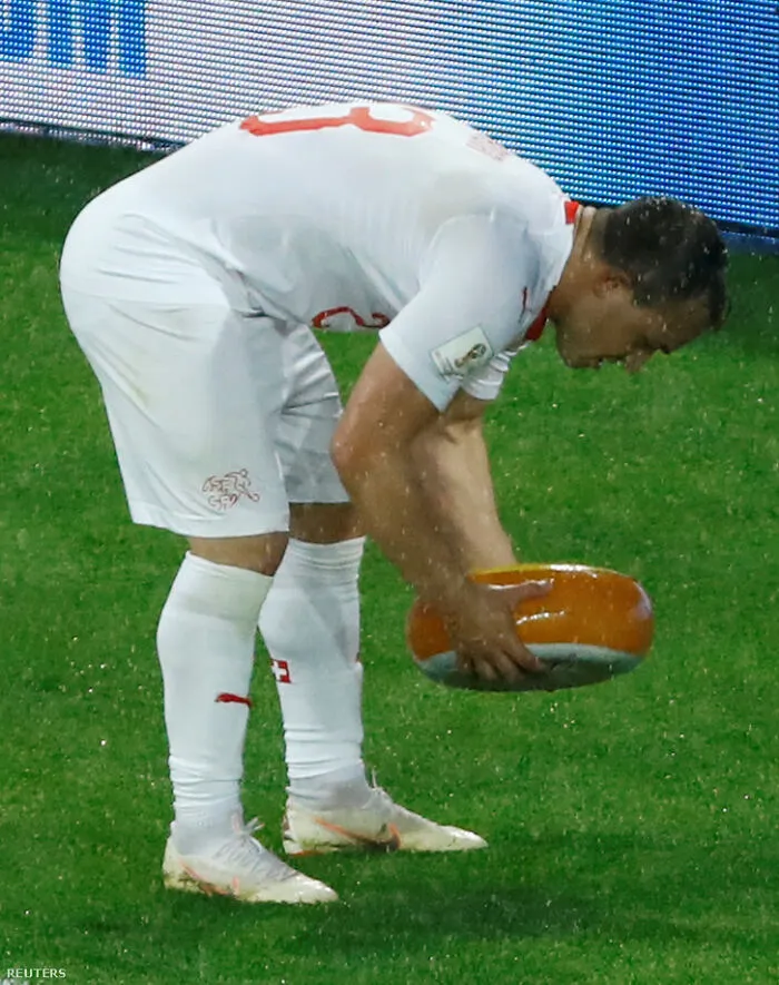 Swiss Fans Threw Shaqiri A Wheel Of Cheese After His Winning Goal