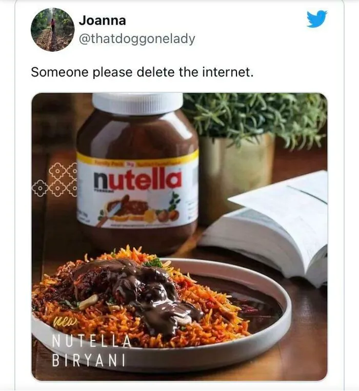 Freaking Nutella Biryani