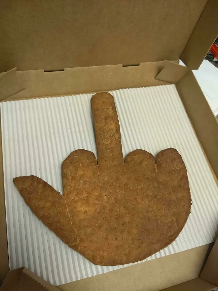 Mi jefe en Pizza Hut hizo esto para mí...