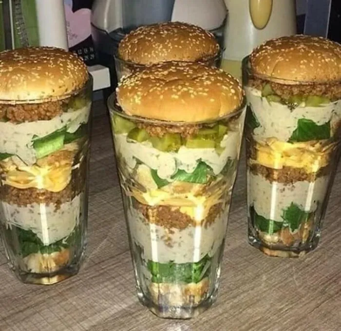 Gracias, odio las hamburguesas en un vaso
