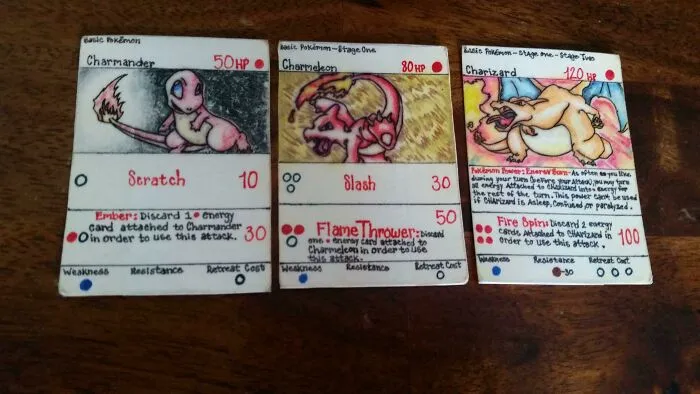 Cartas de Pokemon hechas en la cárcel