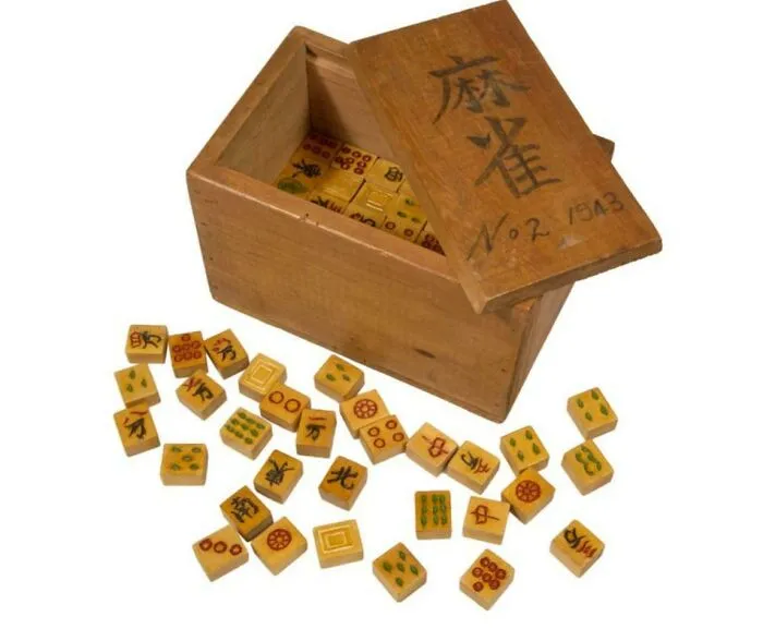 Hand Crafted Mah-Jong Set By A Japanese Prisoner Of War, Ww2