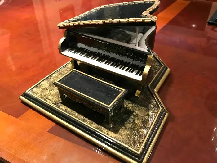 Made Out Of Rolled Paper, Cardboard, Craft Paint, Bed Sheets, And Floor Wax (Clear Coat)