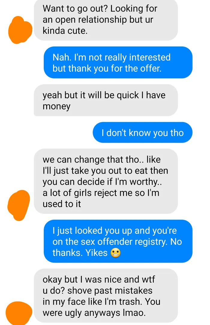 A Nice Guy Who Is Also A Sex Offender... She Dodged A Bullet