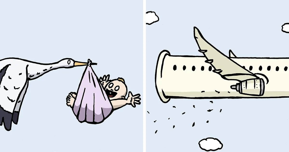 Dibujo cómics estúpidos para la gente con un sentido del humor oscuro (18 imágenes)