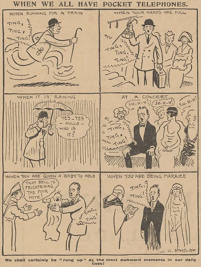 When We All Have Pocket Telephones (Daily Mirror, 1923)