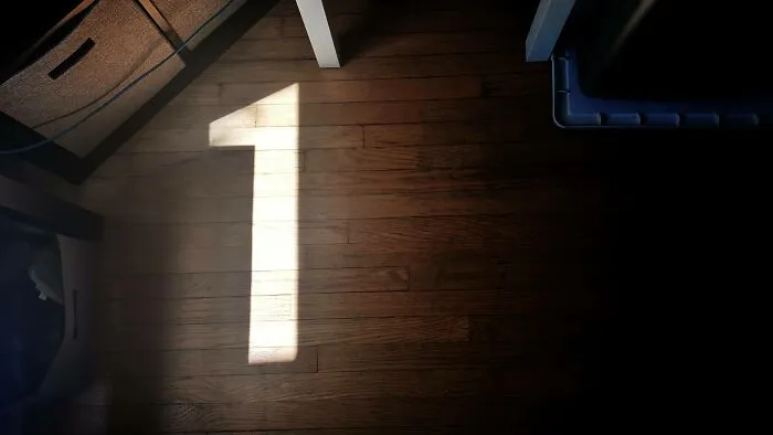 Around 2pm Every Sunny Day, There's A 1 Shadow On My Floor