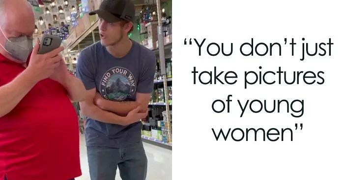 Furious Boyfriends Catch Creep Taking Photos Of Their Girlfriends At A Store, Make Him Regret It Instantly