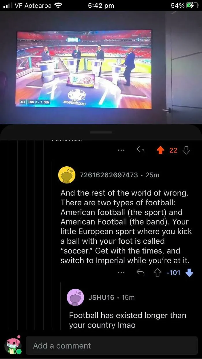 “Your Little European Sport Where You Kick A Ball With Your Foot Is Called ‘Soccer’”